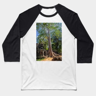 Giant Banyan Tree at Banteay Kdei Baseball T-Shirt